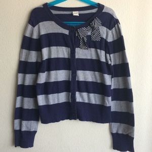 Old Navy Striped Button Cardigan - 100% Cotton